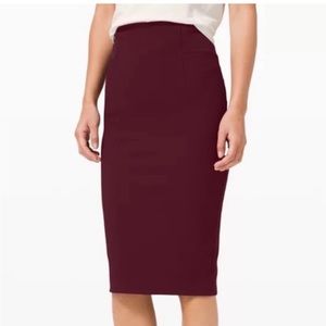Lululemon A New Route Pencil Skirt Ribbed 10